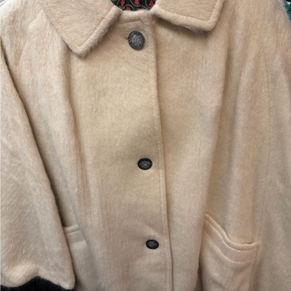 Vintage cream colored wool cape by Jole-Modell W Germany